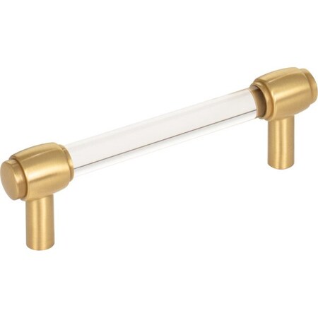Jeffrey Alexander 96 mm Center-to-Center Brushed Gold Carmen Cabinet Bar Pull 775-96BG